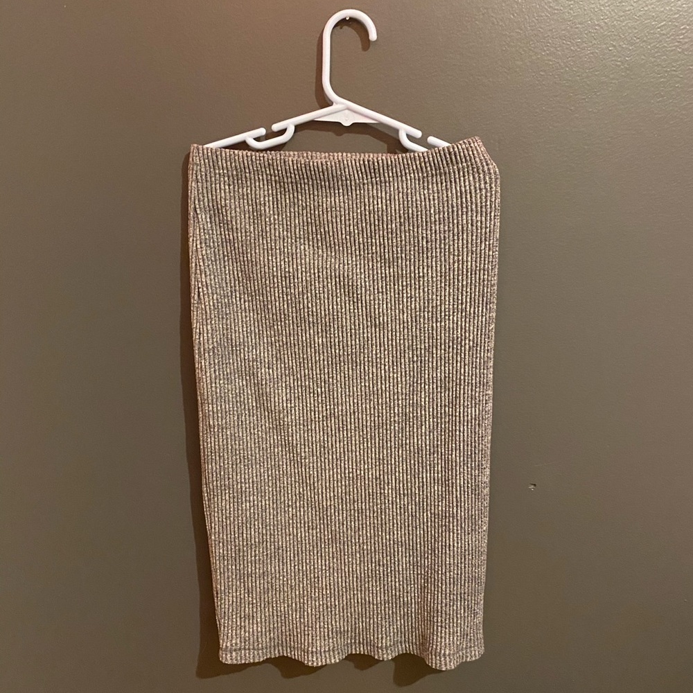 Grey kids pencil skirt